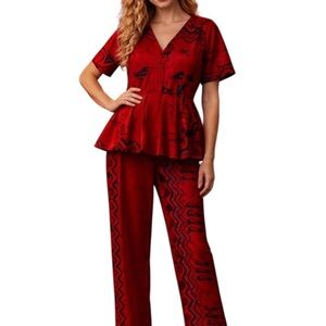 Halloween Costume Tall Adult Red‎ Performer Theme Park Stilt 37 Inch Inseam